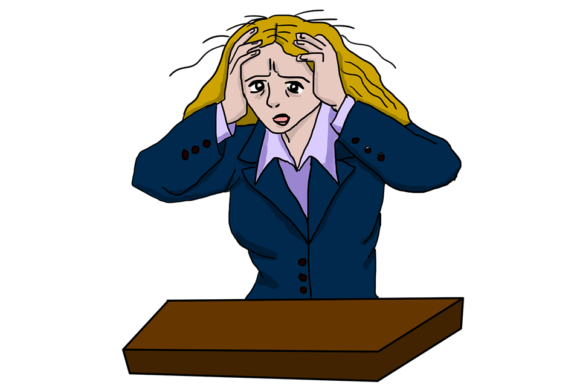 l'image d'une dame qui tient sa tête entre ses mains anxieuse un lien pour accéder à 7 séances d'hypnose pour lutter contre l'angoisse
